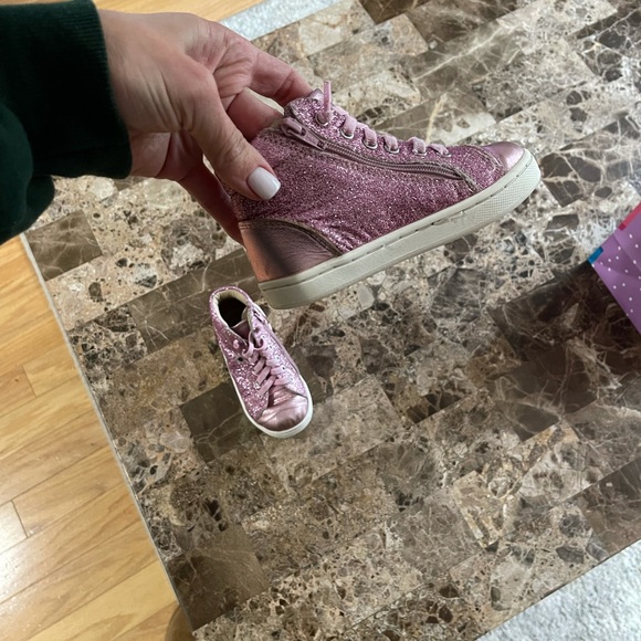 GUC Old Soles Sparkly Sneakers Sz 25 - Picture 3 of 9